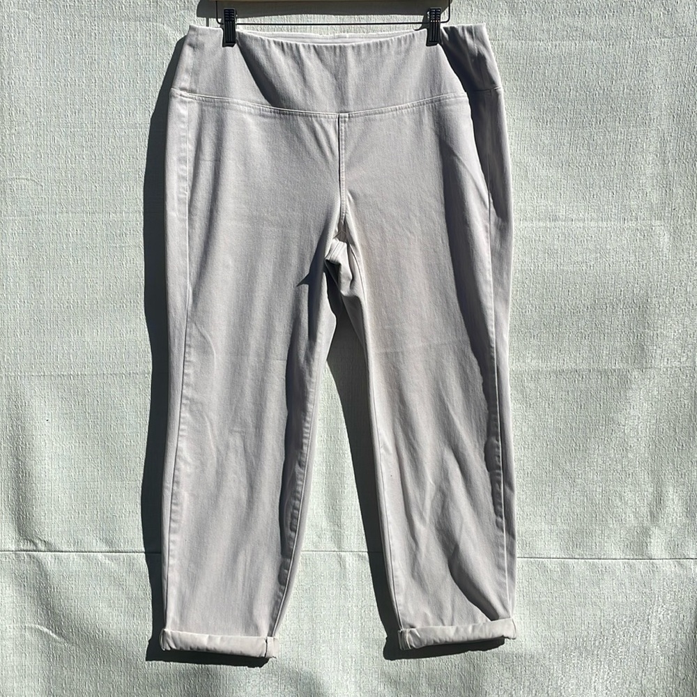 J. Jill Wearever Collection Beige Stretch Capri Pant Size XL
